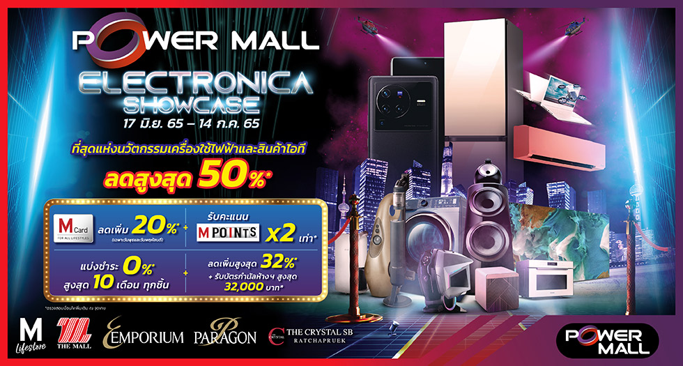 Banner Power Mall Electronica Showcase 2022