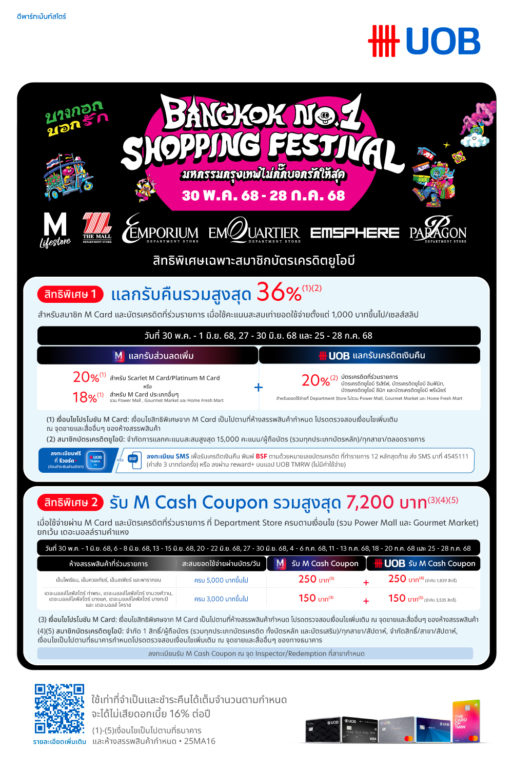 UOB Bangkok No.1 Shopping Festival 2025