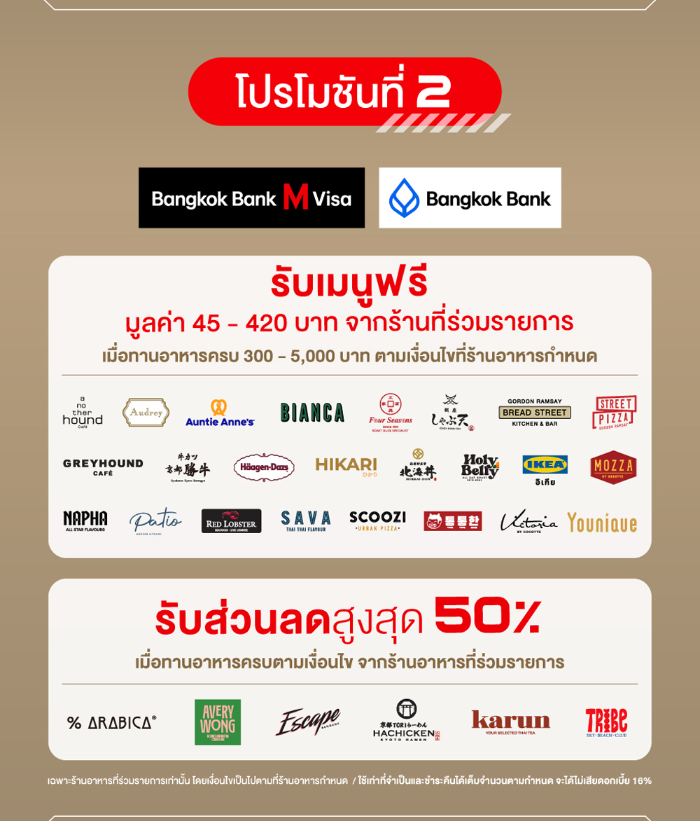 Bangkok Bank M Visa EXCLUSIVE MONTH DINING 2026