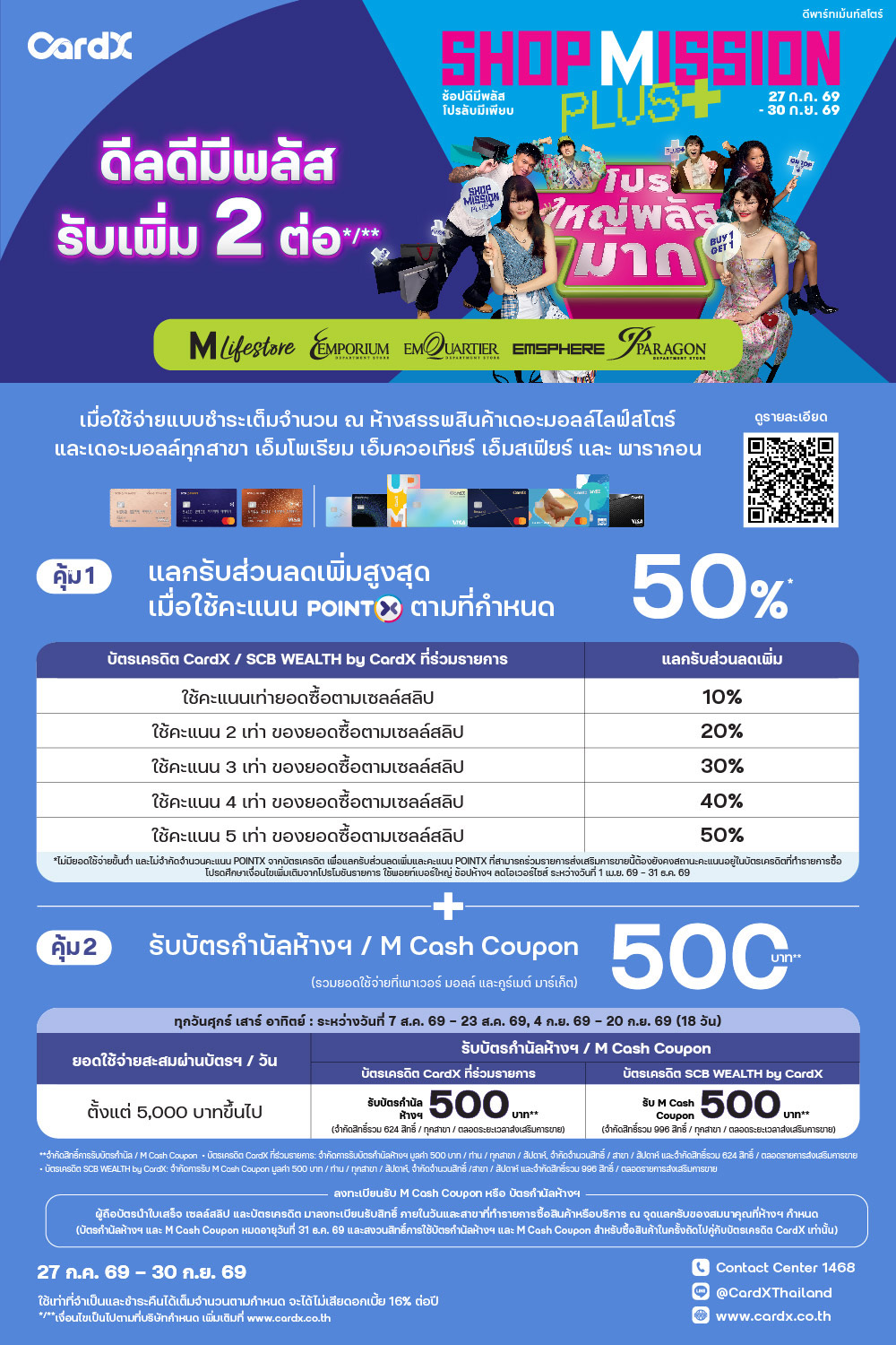 CardX Shop Mission Plus+ 2026